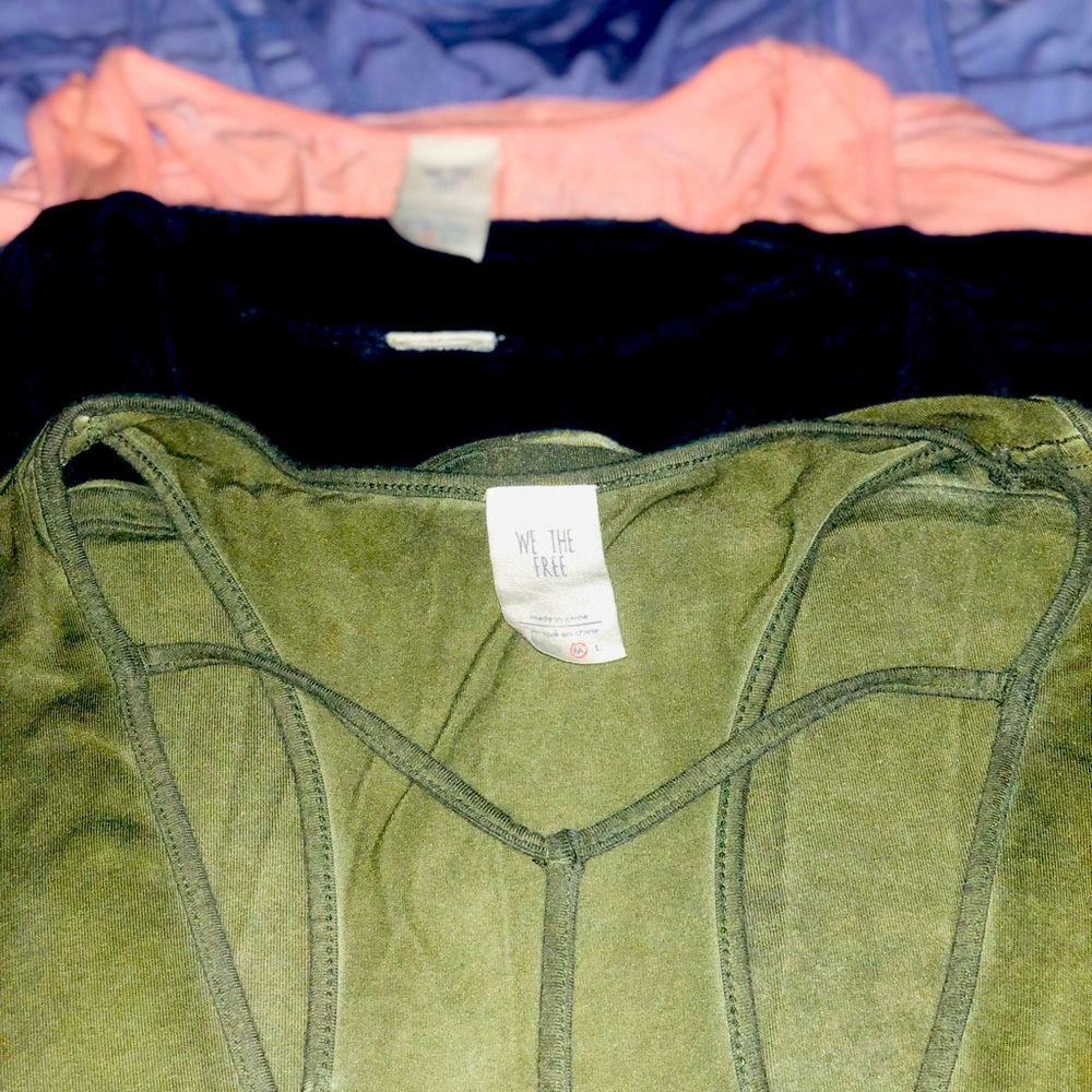 4 WE THE FREE TANKS W/ Y backs S/M